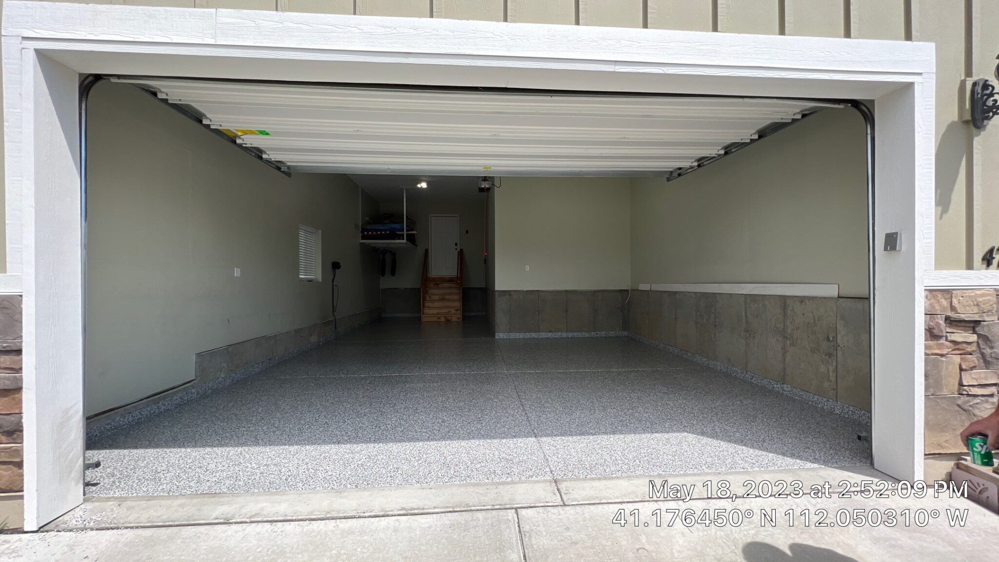 3 Car Garage In Silverton Flake Roy, Utah Solid Garage Floor